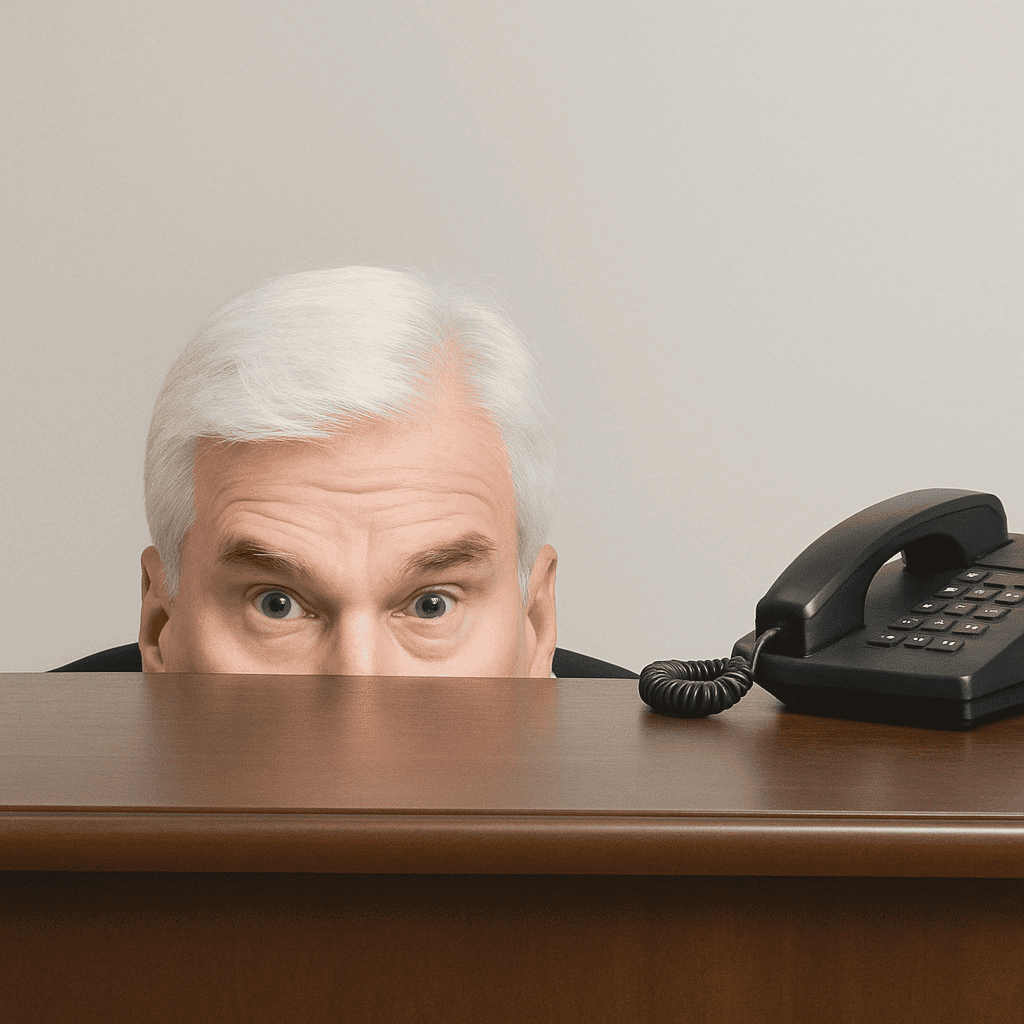 Emmer Hiding Behind Phone