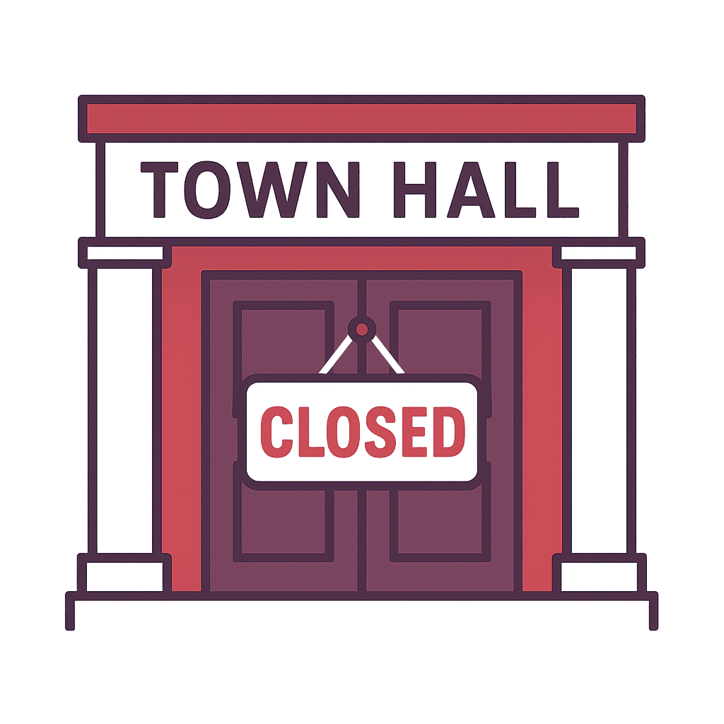 Closed Town Hall